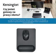 Podkładka pod mysz i nadgarstek Kensington ErgoSoft do myszy standardowej, czarna