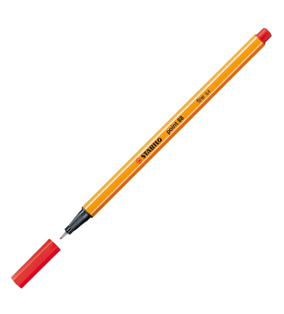 CIENKOPIS STABILO CZERWONY opak. 10 szt.