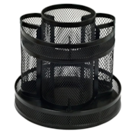 PRZYBORNIK METAL GR254 na biurko obrotowy  czarny