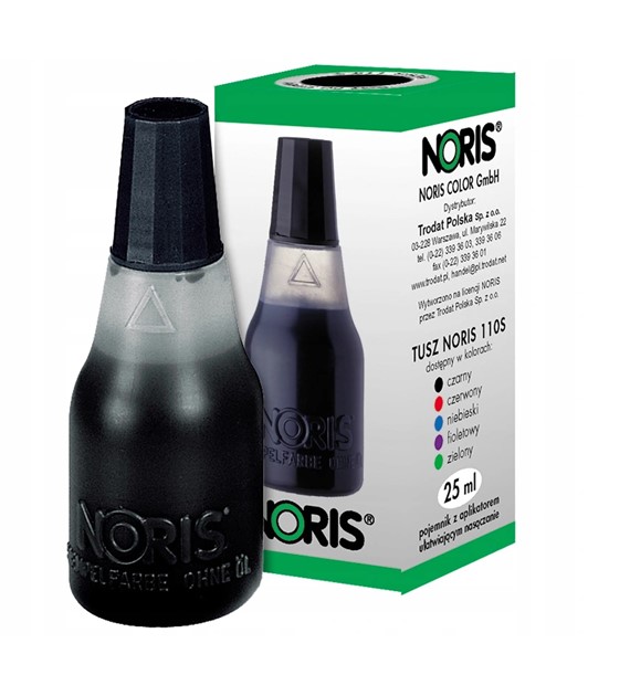 TUSZ DO STEMPLI NORIS CZARNY 25ml  opak. 10 szt.