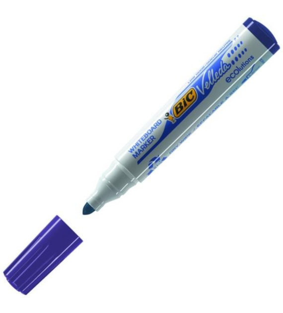 MARKER SUCHOŚCIERALNY BIC OKRĄGŁY NIEBIESKI opak. 12 szt.