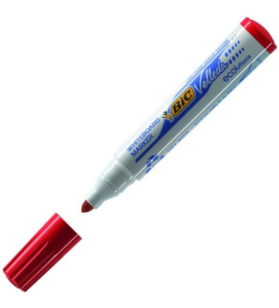 MARKER SUCHOŚCIERALNY BIC OKRĄGŁY CZERWONY opak. 12 szt.