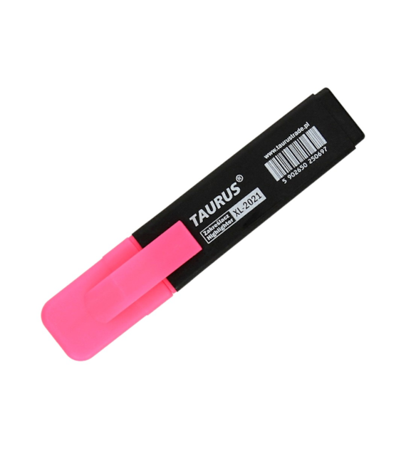 ZAKREŚLACZ TAURUS RÓŻOWY opak. 12 szt.