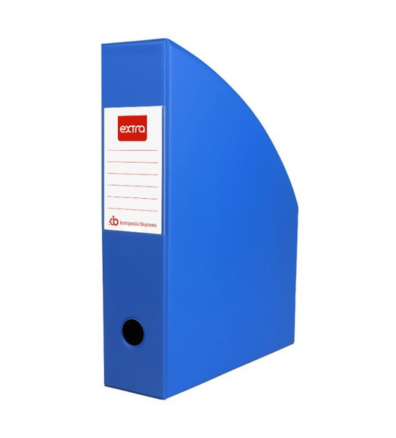 POJEMNIK NA CZASOPISMA PCV A-4/70mm niebieski