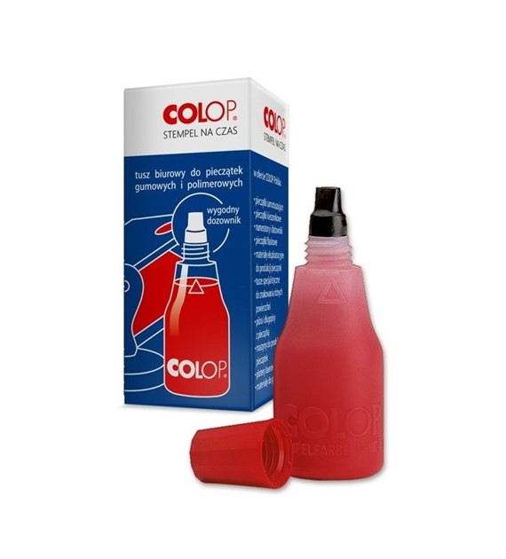 TUSZ DO STEMPLI COLOP CZERWONY 25 ml.