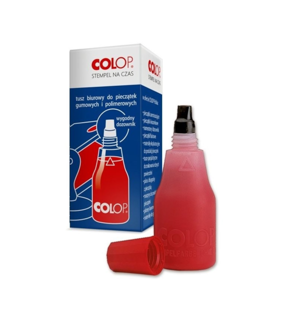 TUSZ DO STEMPLI COLOP CZERWONY 25 ml.