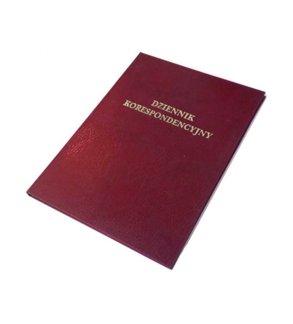DZIENNIK KORESPONDENCYJNY A-4/96K. bordowy