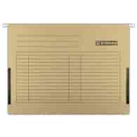 TECZKA WISZĄCA A-4 BRĄZOWA   230G Z PŁÓCIENNYMI BOCZKAMI  opak. 5 szt.