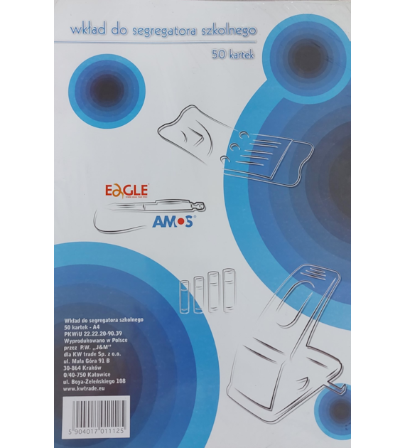 WKŁAD DO SEGREGATORA A-4/50 KRATKA opak. 20 szt.