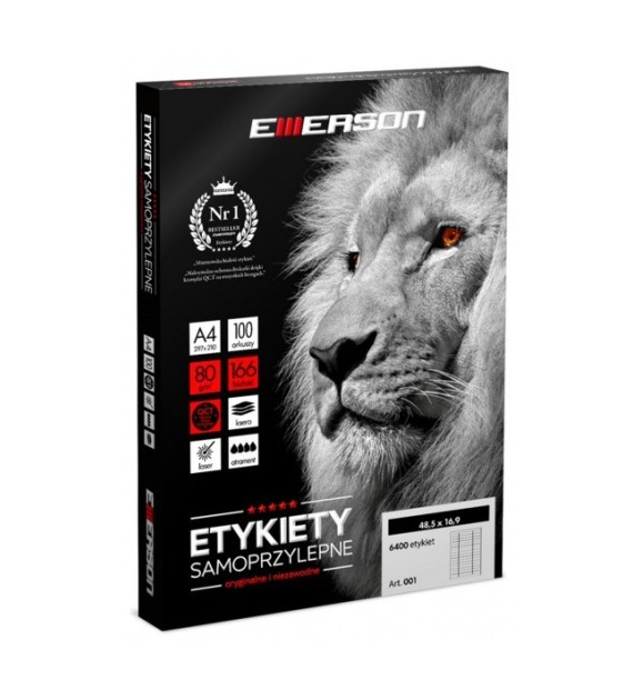 ETYKIETY SAMOPRZYLEPNE A-4 38 X 21,2mm   opak. 100 szt.  /65/