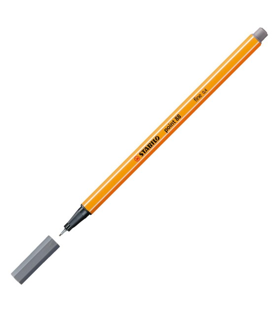 CIENKOPIS STABILO SZARY CIEMNY opak. 10 szt.