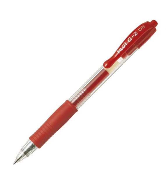 DŁUGOPIS ŻEL PILOT G2 CZERWONY opak. 12 szt.