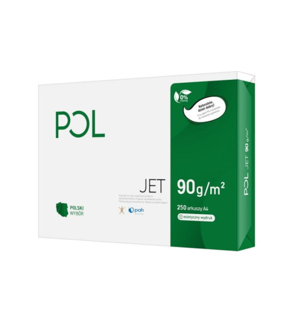 PAPIER KSERO POLJET A-4 90g  / 250 ark. karton 9 ryz
