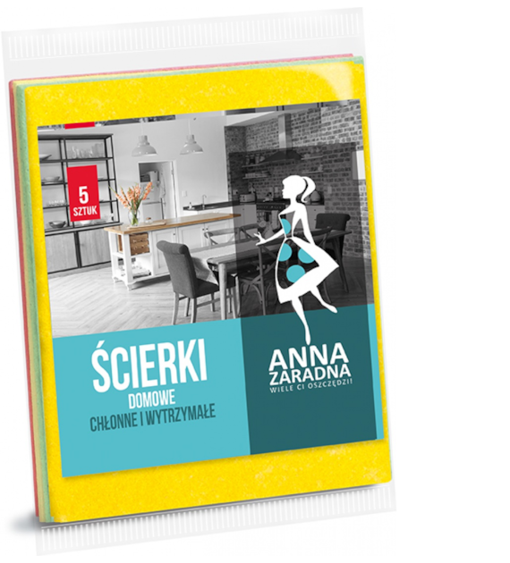 ŚCIERECZKI DOMOWE ANNA ZARADNA opak. 5 szt.