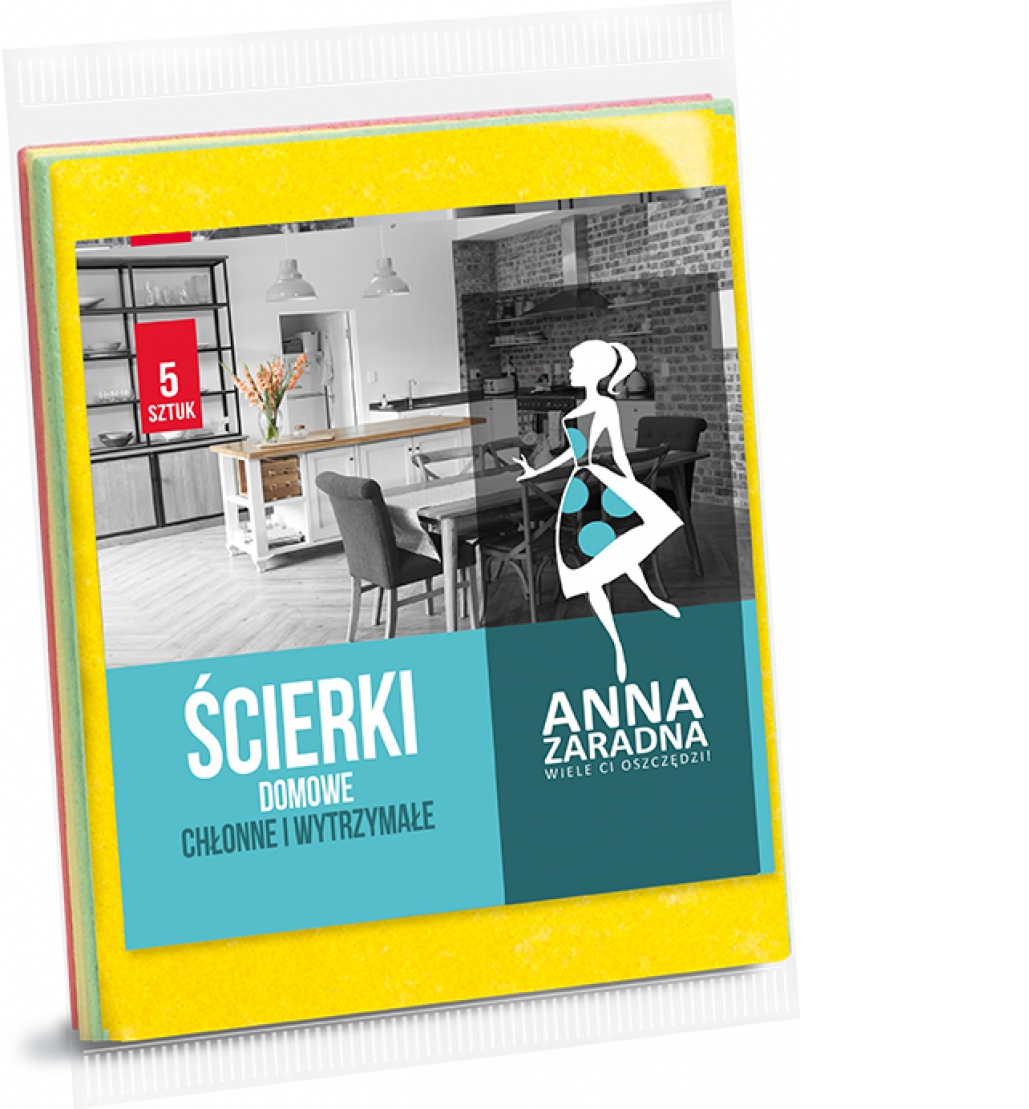 ŚCIERECZKI DOMOWE ANNA ZARADNA opak. 5 szt.