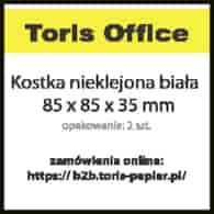 KOSTKA BIAŁA NIEKLEJONA 85x85x35mm