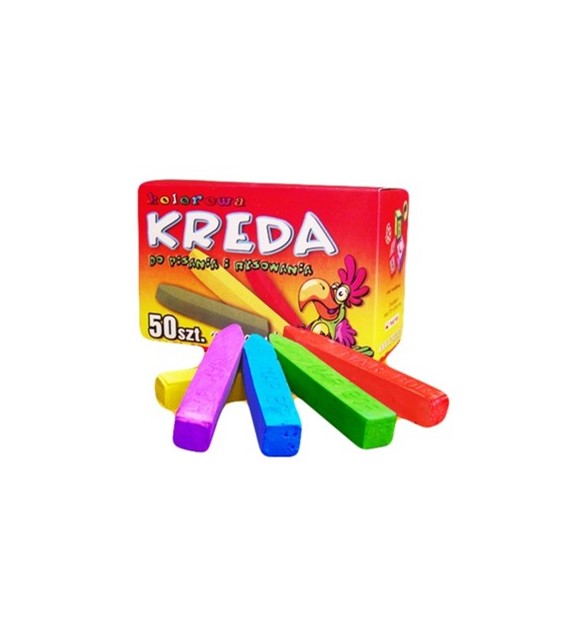 KREDA KOLOR B5 opak. 50 szt.  KWADRAT