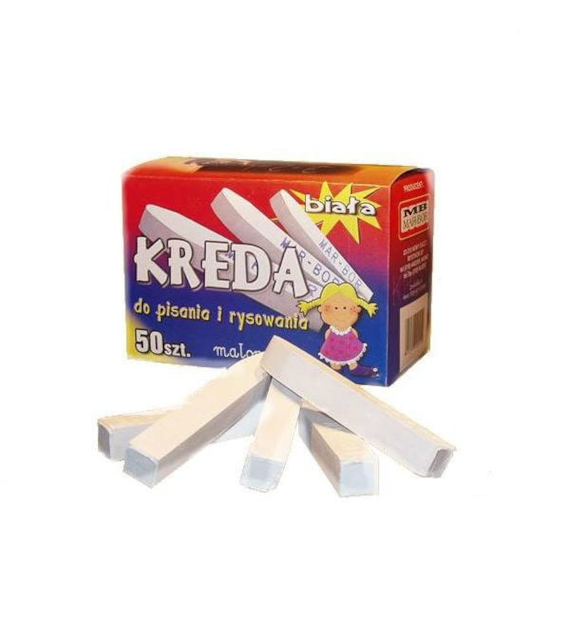 KREDA BIAŁA  B4 opak. 50 szt.   Kwadrat