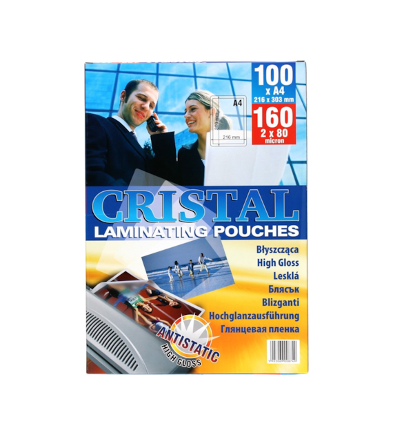 FOLIA LAMINACYJNA A-4  80 mic. opak. 100 szt.