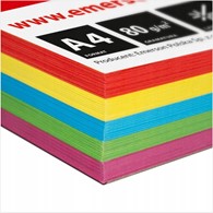 PAPIER KOLOR MIX/500 arkuszy  80G A-4 Intensywny