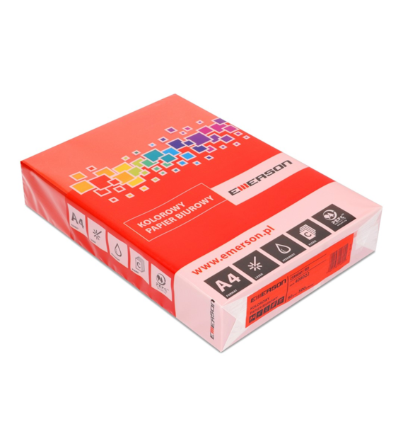 PAPIER KOLOR CZERWONY A-4  08022  kart. 5 ryz