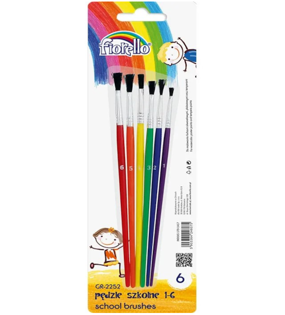 PĘDZELKI  NR 6  FIORELLO opak. 6 szt.