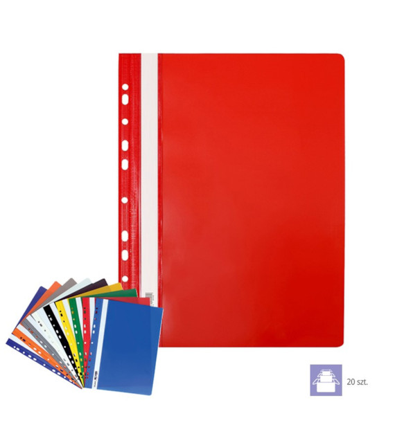 SKOROSZYT PLASTIK TWARDY WPINANY CZERWONY  opak. 10 szt.