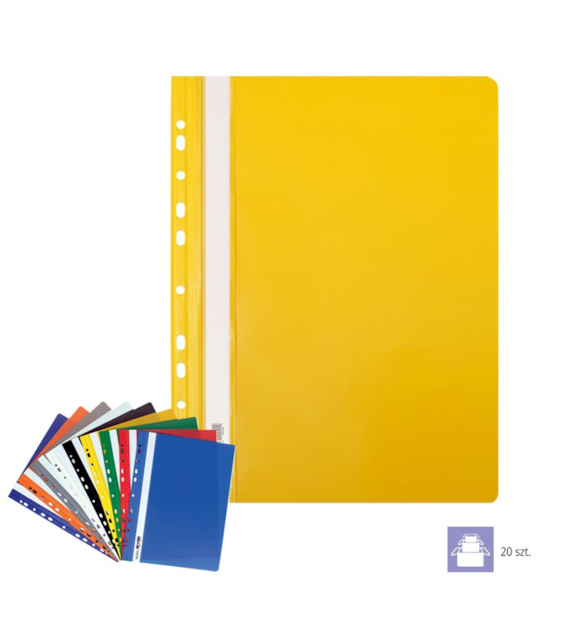 SKOROSZYT PLASTIK TWARDY WPINANY ŻÓŁTY   opak. 10 szt.