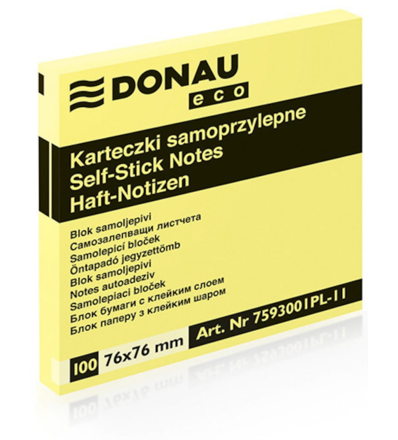 NOTES SAMOPRZYLEPNY 76X76 ECO opak. 12 szt.