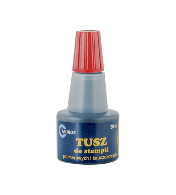TUSZ DO STEMPLI TAURUS CZERWONY 30ml opak. 12 szt.