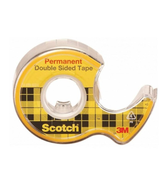 TAŚMA KLEJĄCA DWUSTRONNA 12 mm / 6.3m SCOTCH z Podajnikiem
