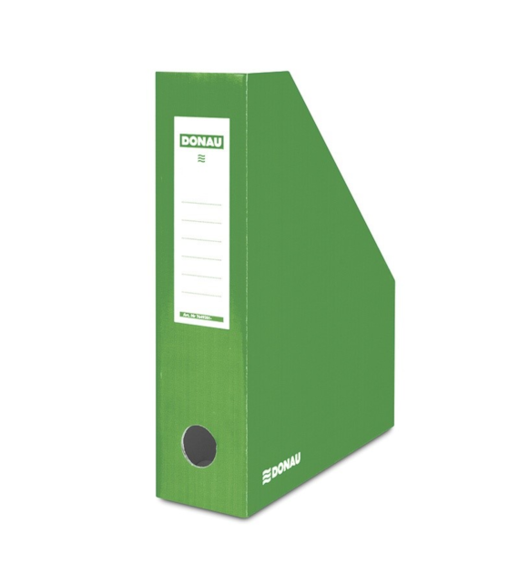 POJEMNIK NA CZASOPISMA ŚCIĘTY KARTON LAKIEROWANY ZIELONY 80MM opak. 20 szt.