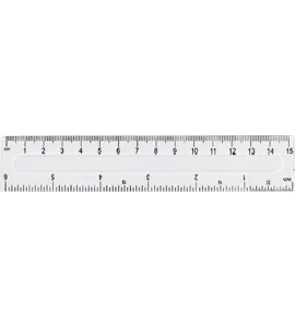 LINIJKA  15CM PRZEZROCZYSTA FIORELLO