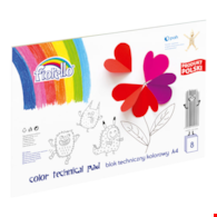 BLOK TECHNICZNY A-4/8K  Kolor Fiorello opak.10 szt