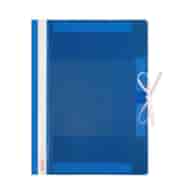 TECZKA WIĄZANA PLASTIK A-4 NIEBIESKI opak. 25 szt.
