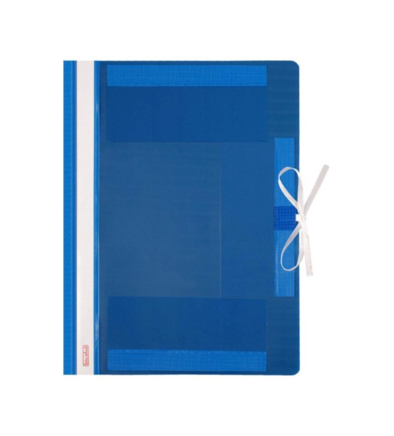 TECZKA WIĄZANA PLASTIK A-4 NIEBIESKI opak. 25 szt.