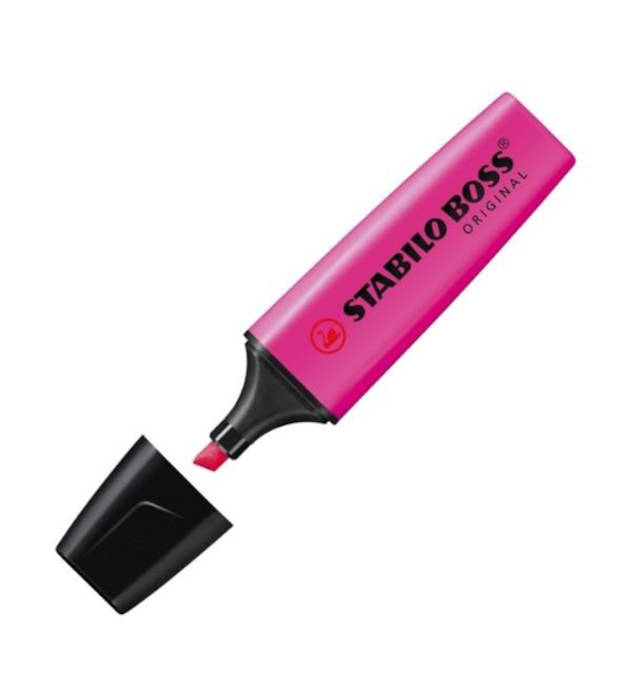 ZAKREŚLACZ STABILO BOSS RÓŻOWY  opak. 10 szt.