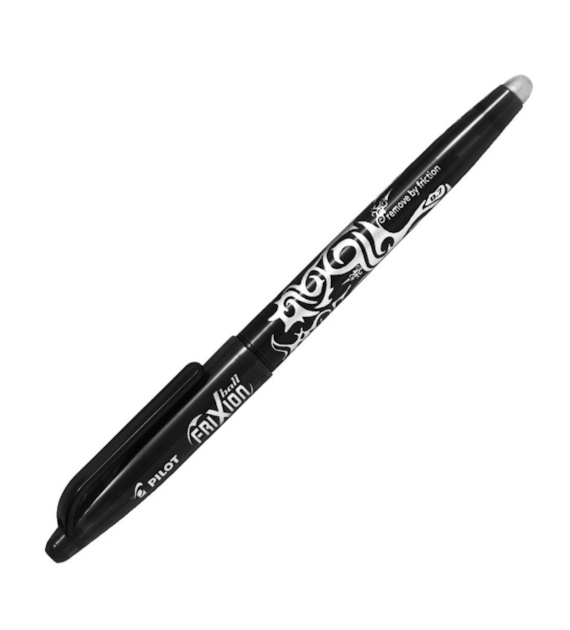 PIÓRO KULKOWE PILOT FRIXION 0,7MM CZARNE  opak. 12 szt.