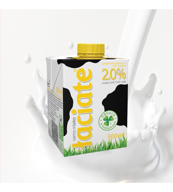 MLEKO ŁACIATE 2%       0,5 litra   opak. 8 szt.