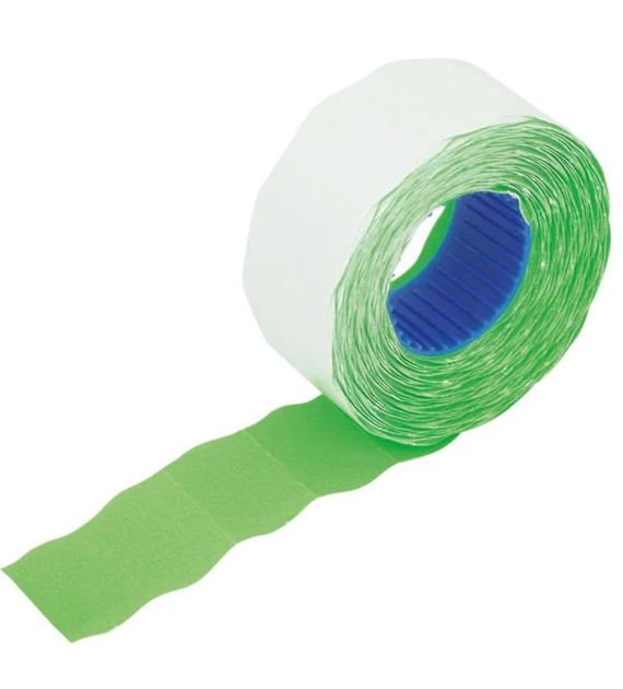 TAŚMA DO METKOWNICY 26X16/FALA/DWURZĘDOWA/ZIELONA