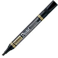 MARKER PERMANENT PENTEL ŚCIĘTY  N860  CZARNY  opak. 12 szt.