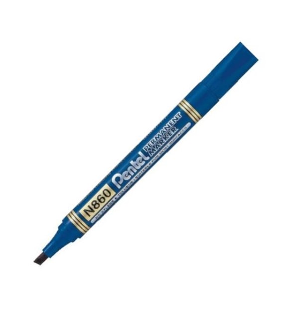 MARKER PERMANENT PENTEL ŚCIĘTY  N860 NIEBIESKI opak. 12 szt.