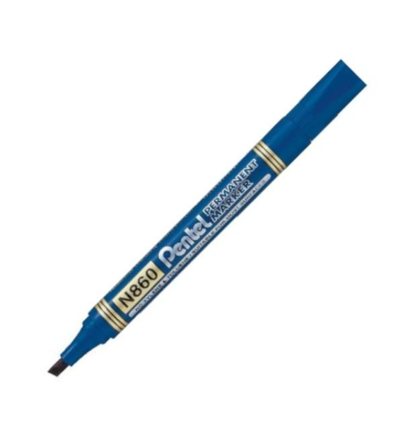 MARKER PERMANENT PENTEL ŚCIĘTY  N860 NIEBIESKI opak. 12 szt.