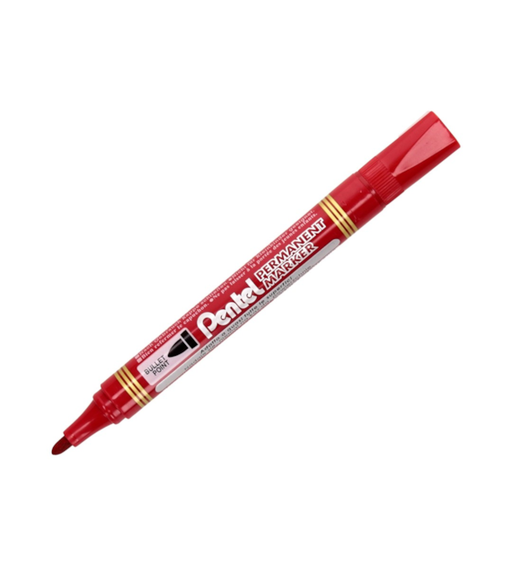 MARKER PERMANENT PENTEL OKRĄGŁY  N850 CZERWONY op.12 szt.