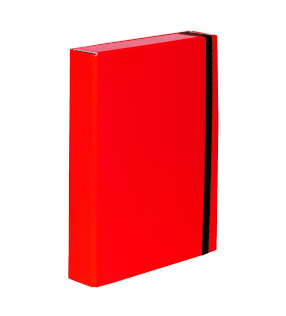TECZKA Z GUMKĄ A-4/5CM SKRZYDŁOWA CARIBIC CZERWONA opak. 7 szt.