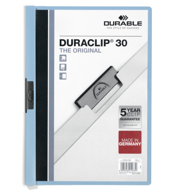 SKOROSZYT ZACISKOWY 30/K DURACLIP Niebieski