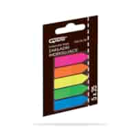 ZAKŁADKI INDEKSUJĄCE PLASTIKOWE 5 Kol. 45X12/5X25 STRZAŁKI GRAND