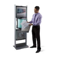 PUNKT INFORMACYJNY + STOJAK NA BIURKO