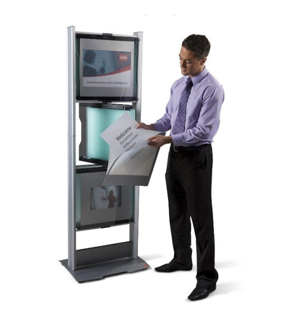 PUNKT INFORMACYJNY + STOJAK NA BIURKO