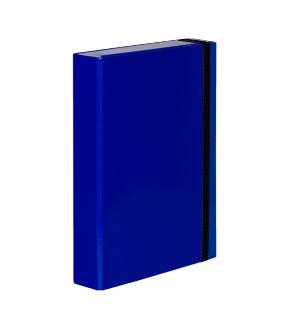 TECZKA Z GUMKĄ A-4/5CM SKRZYDŁOWA CARIBIC NIEBIESKA opak. 7 szt.